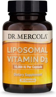Фотография - Витамин D3 липосомальный Liposomal Vitamin D3 Dr. Mercola 1000 МЕ 30 капсул