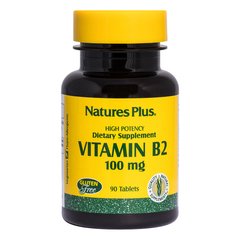 Вітамін B2 Рибофлавін Vitamin B2 Nature's Plus 100 мг 90 таблеток