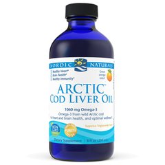 Фотография - Рыбий жир из печени трески Arctic Cod Liver Oil Nordic Naturals апельсин 237 мл
