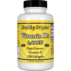 Фотография - Витамин D3 Vitamin D3 Healthy Origins 2400 МЕ 120 капсул