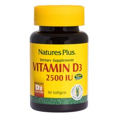 Фотография - Вітамін D3 Vitamin D3 Nature's Plus 2500 МО 90 капсул