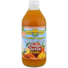 Яблучний оцет сидровий Apple Cider Vinegar Detox Tonic Dynamic Health 473 мл