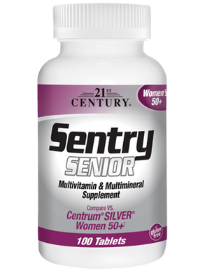 Фотография - Вітаміни для жінок 50+ Sentry Senior Women's 50+ Multivitamin & Multimineral 21st Century 100 таблеток
