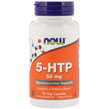 5-HTP 5- гідрокси L-триптофан Now Foods 50 мг 90 капсул