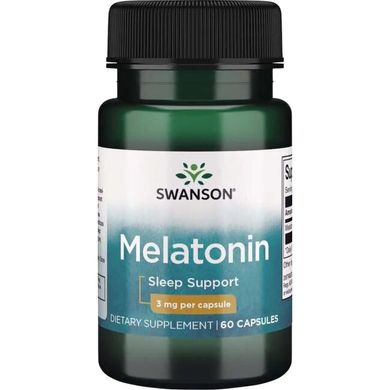 Фотография - Мелатонін Melatonin Swanson 3 мг 60 капсул