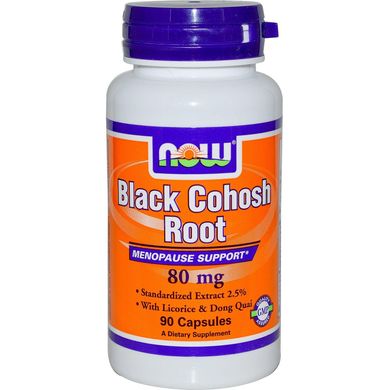 Клопогон Black Cohosh Root Now Foods 80 мг 90 капсул