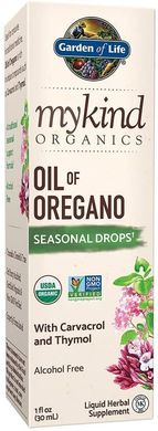 Масло орегано MyKind Organics Oregano Oil Garden of Life капли 30 мл
