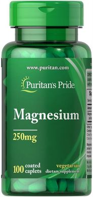 Магний Magnesium Puritan's Pride 250 мг 100 каплет