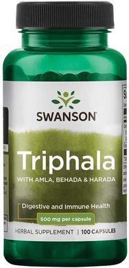 Фотография - Трифала Triphala Swanson 500 мг 100 капсул