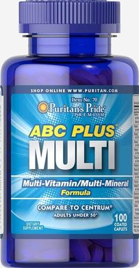 Фотография - Мультивитамины ABC Plus Multivitamin and Multi-Mineral Formula Puritan's Pride 100 каплет