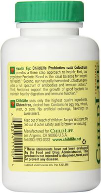 Пробіотики з молозивом Probiotics with Colostrum ChildLife ягоди 90 жувальних таблеток
