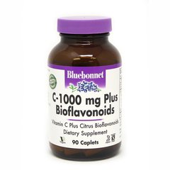 Фотография - Витамин С + биофлавоноиды C-1000 mg plus Bioflavonoids Bluebonnet Nutrition 90 каплет