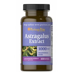 Фотография - Экстракт астрагала Astragalus Extract, Puritan's Pride 1000 мг 100 капсул