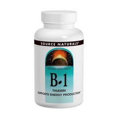Вітамін В1 Тіамін Vitamin B1 Source Naturals 100 мг 250 таблеток