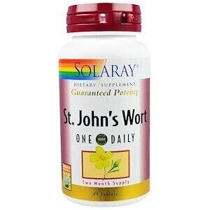 Зверобой St. John's Wort One Daily Solaray 60 таблеток