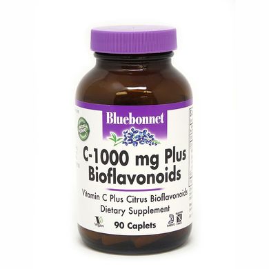 Фотография - Вітамін С + біофлавоноиди C-1000 mg plus Bioflavonoids Bluebonnet Nutrition 90 каплет