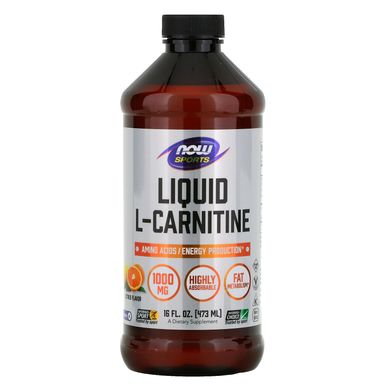 Фотография - L-Карнитин жидкий L-Carnitine Now Foods цитрус 1000 мг 473 мл