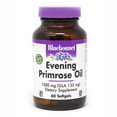 Масло вечерней примулы Evening Primrose Oil Bluebonnet Nutrition 1300 мг 60 капсул