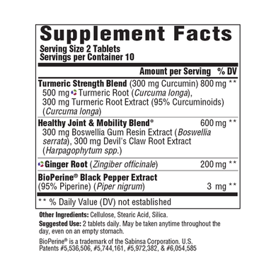 Фотография - Сила куркуми для суглобів Turmeric Strength for Joint MegaFood 20 таблеток