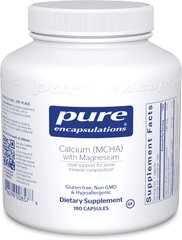 Кальций Магний Calcium (MCHA) with Magnesium Pure Encapsulations 180 капсул