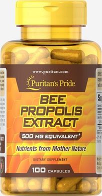 Экстракт прополиса Bee Propolis Puritan's Pride 500 мг 100 капсул