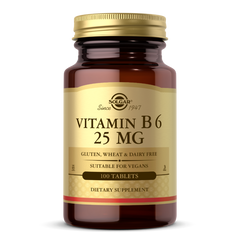 Вітамін В6 Vitamin B6 Solgar 25 мг 100 таблеток