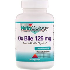 Фотография - Екстракт бичачої жовчі Ox Bile Nutricology 125 мг 180 капсул