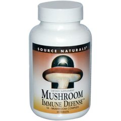 Фотография - Імунний захист Mushroom Immune Defense Source Naturals комплекс з 16 грибів 60 таблеток