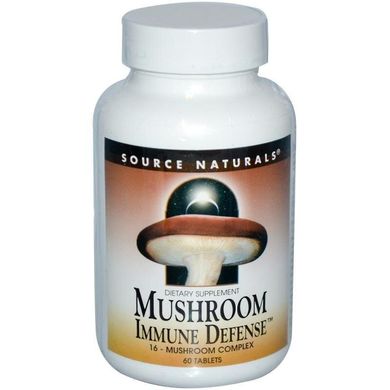 Фотография - Иммунная защита Mushroom Immune Defense Source Naturals комплекс из 16 грибов 60 таблеток