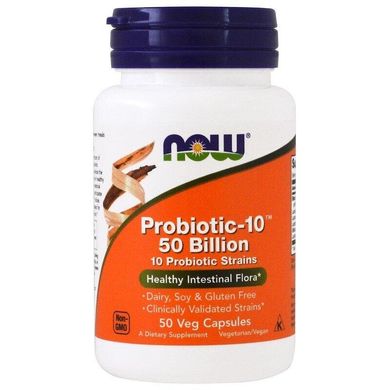 Пробиотик-10 Probiotic Now Foods 50 млрд КОЕ 50 капсул