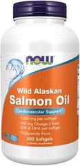 Фотография - Олія з дикого аляскінського лосося Wild Alaskan Salmon Oil Now Foods 200 капсул