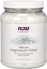 Магний Magnesium Flakes 100% Pure Now Foods хлопья 1531 г