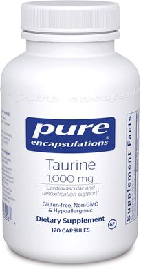 Таурин Taurine Pure Encapsulations 1000 мг 120 капсул