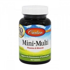 Фотография - Комплекс основних вітамінів і мінералів Mini-Multi Carlson Labs 90 міні таблеток