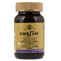 Фотография - Комплекс вітамінів Omnium Phytonutrient-Rich Multiple Vitamin and Mineral Formula Solgar 60 таблеток