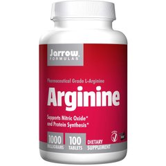 L-Аргінін L-Arginine Jarrow Formulas 1000 мг 100 таблеток