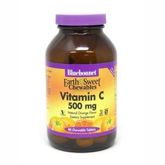 Фотография - Витамин С Vitamin C Bluebonnet Nutrition апельсин 500 мг 90 жевательных таблеток