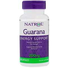 Фотография - Вітаміни для мозку Guarana Natrol 200 мг 90 капсул