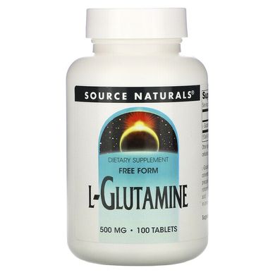 Глютамин L-Glutamine Source Naturals 500 мг 100 таблеток