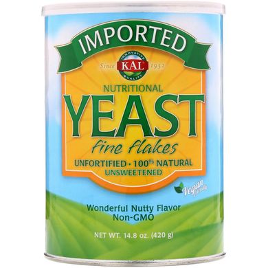 Пищевые дрожжи Nutritional Yeast KAL мелкие хлопья 420 г