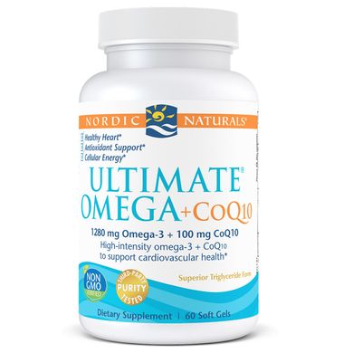 Фотография - Рыбий жир + коэнзим Ultimate Omega + CoQ10 Nordic Naturals 1280 мг 60 капсул