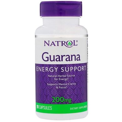 Фотография - Витамины для мозга Guarana Natrol 200 мг 90 капсул