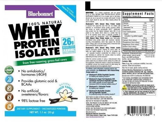 Фотография - Ізолят сироваткового білка Whey Protein Isolate Bluebonnet Nutrition мікс ягід 8 пакетиків