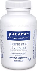 Фотография - Йод і Тирозин Iodine & Tyrosine Pure Encapsulations 120 капсул