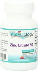 Цитрат цинку Zinc Citrate Nutricology 50 мг 60 капсул