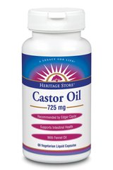 Рицинова олія Castor Oil Heritage Store 725 мг 60 капсул