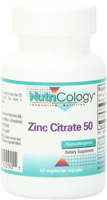 Цитрат цинка Zinc Citrate Nutricology 50 мг 60 капсул