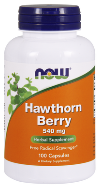 Боярышник Hawthorn Berry Now Foods 540 мг 100 капсул