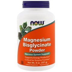 Магній бисглицинат Magnesium Bisglycinate Now Foods 227 г