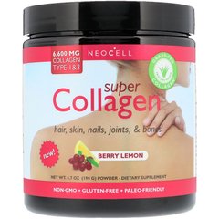 Супер Коллаген Тип 1 и 3 Super Collagen Neocell ягоды лимон 198 г